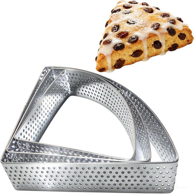 Juego cortador de galletas triangular de acero inoxidable 2.7-3.5 pulgadas