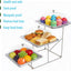 Bandejas servir 3 niveles tapa acero inox para catering