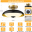Lámpara techo sensor movimiento LED 24W 12pulg negro