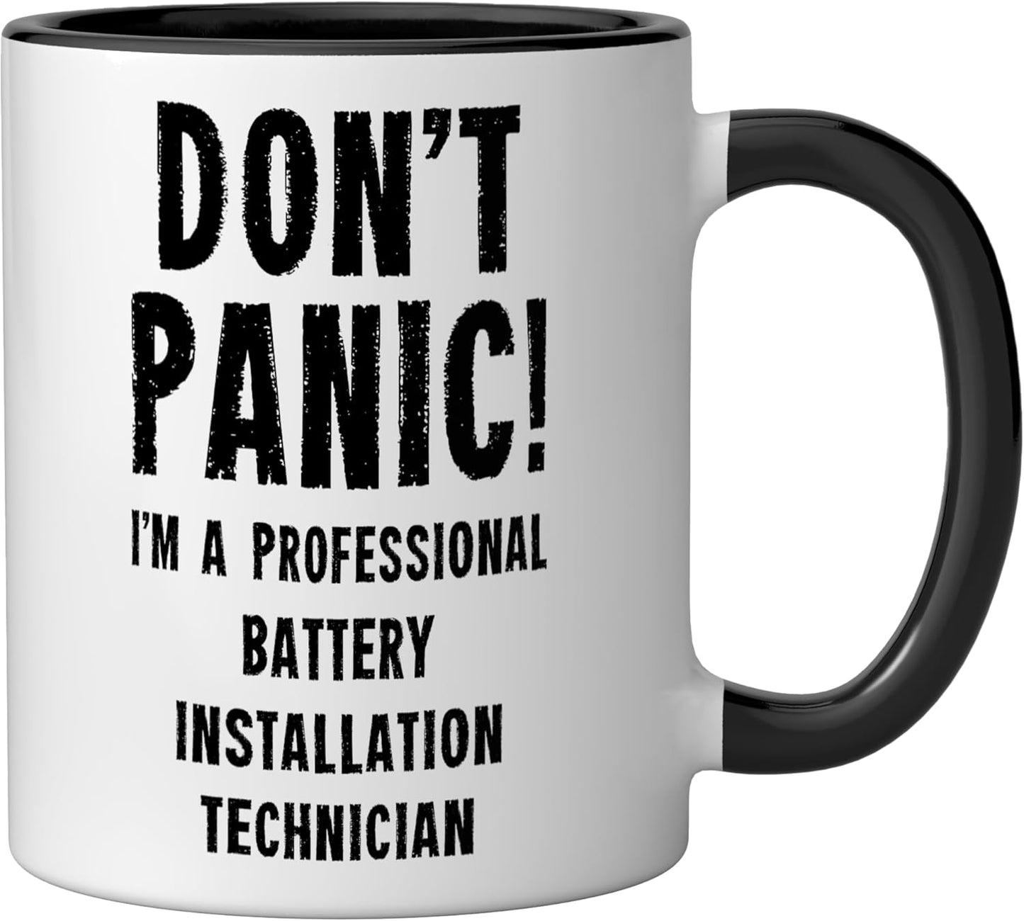 Taza Cerámica Técnico Instalación Negro/Blanco