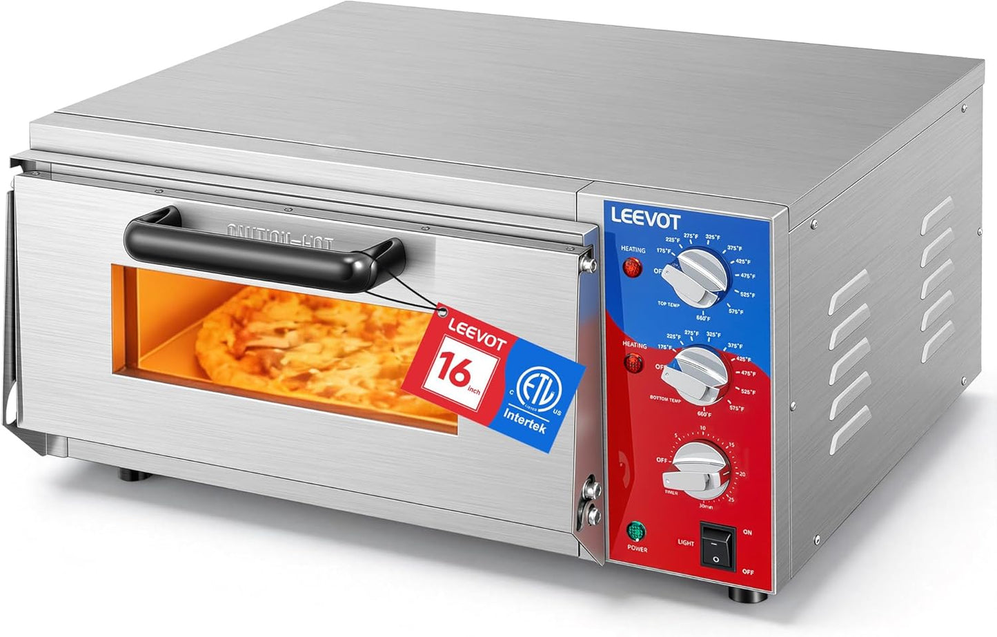 Horno pizza 16 pulgadas 1800W encimera certificado ETL