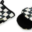 Manopla horno cuadros blancos y negros set 2