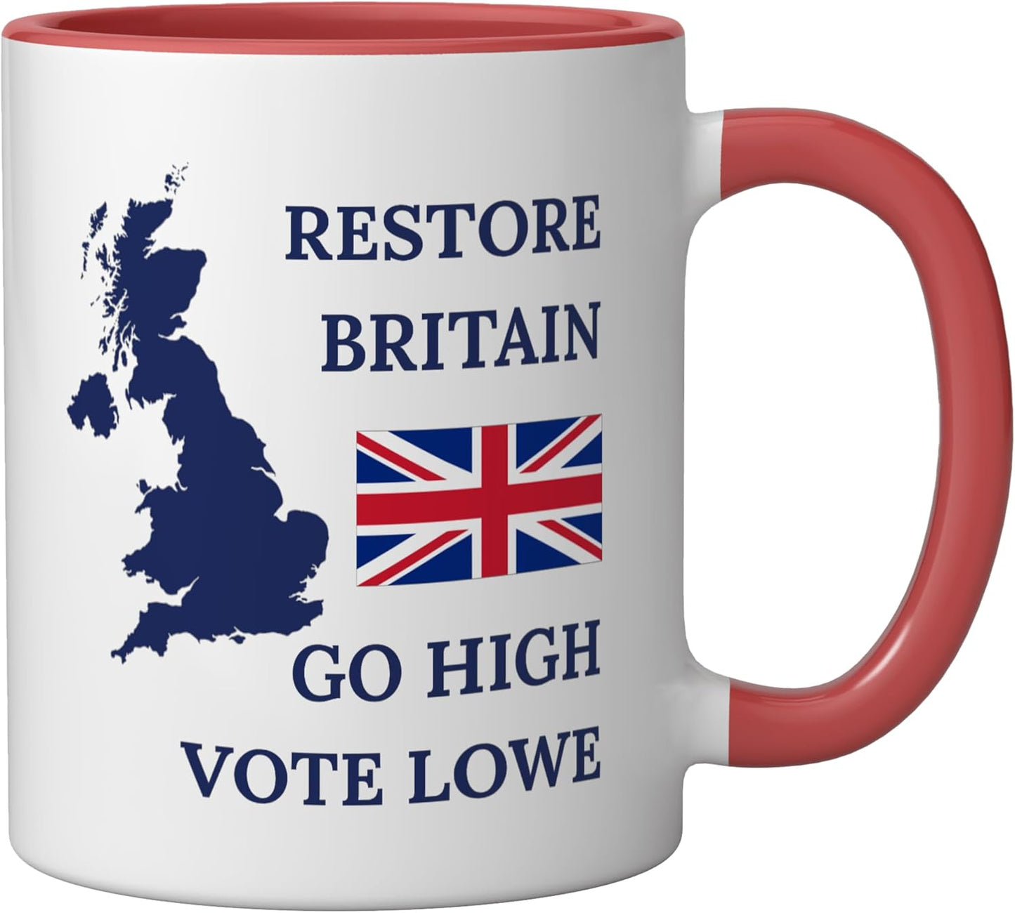 Taza cerámica British Pride Restaurar Reino Unido Rojo/Blanco