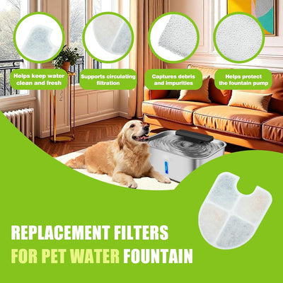 20 Filtros Fuente Agua Perro Comp FEELNEEDY FN-W13