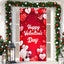 Pancarta San Valentín puerta 6x2.9ft rojo y blanco