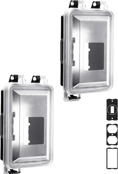 Funda toma corriente exterior resistente horiz/vert comp GFCI