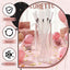 8 Popotes Vidrio Reutilizables Fiesta Nupcial con Cepillos