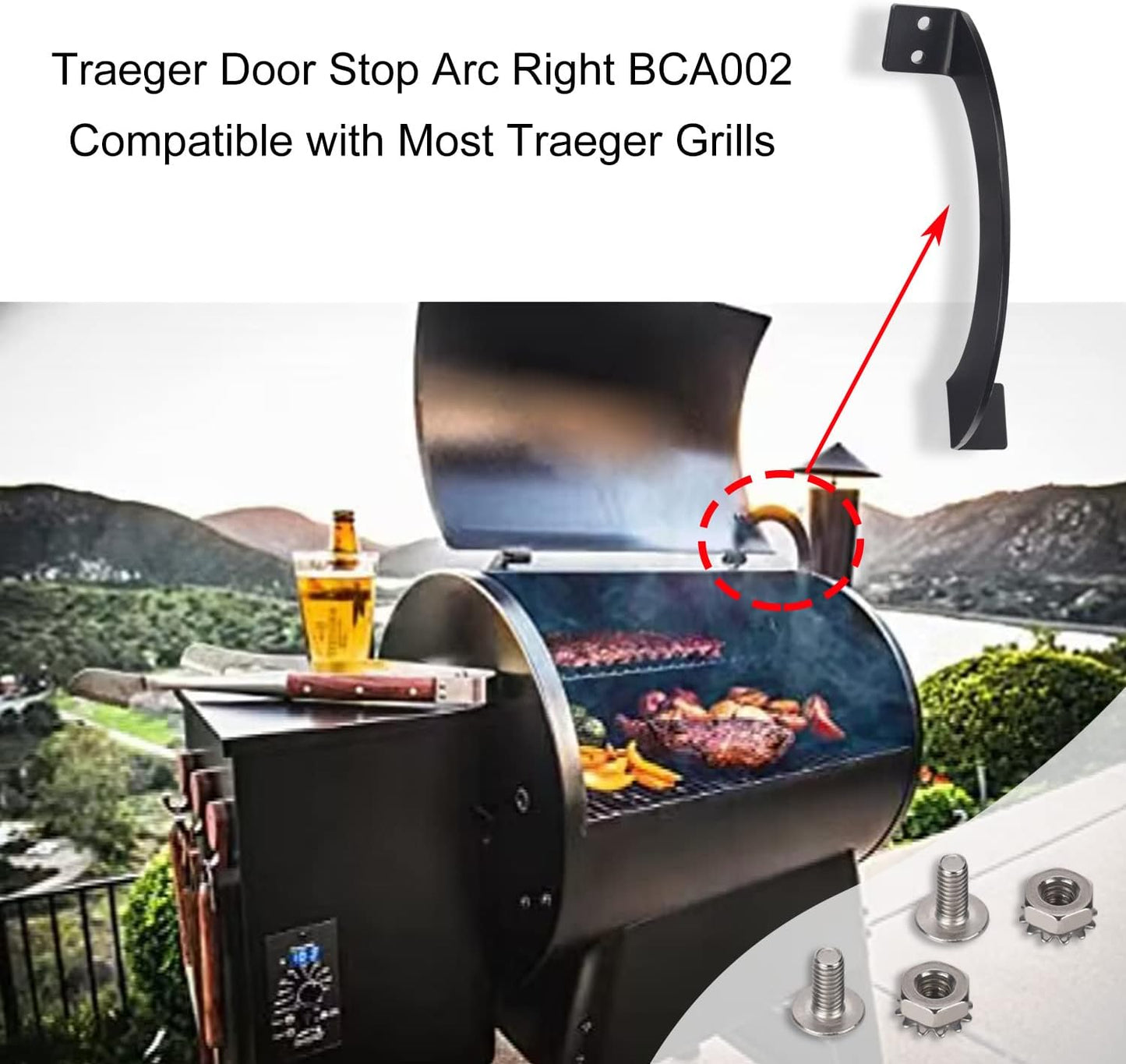 Tapa parrilla Arco derecho BCA002 Traeger Century