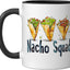 Taza cerámica Nacho Squad Stuff negra/blanca para nachos