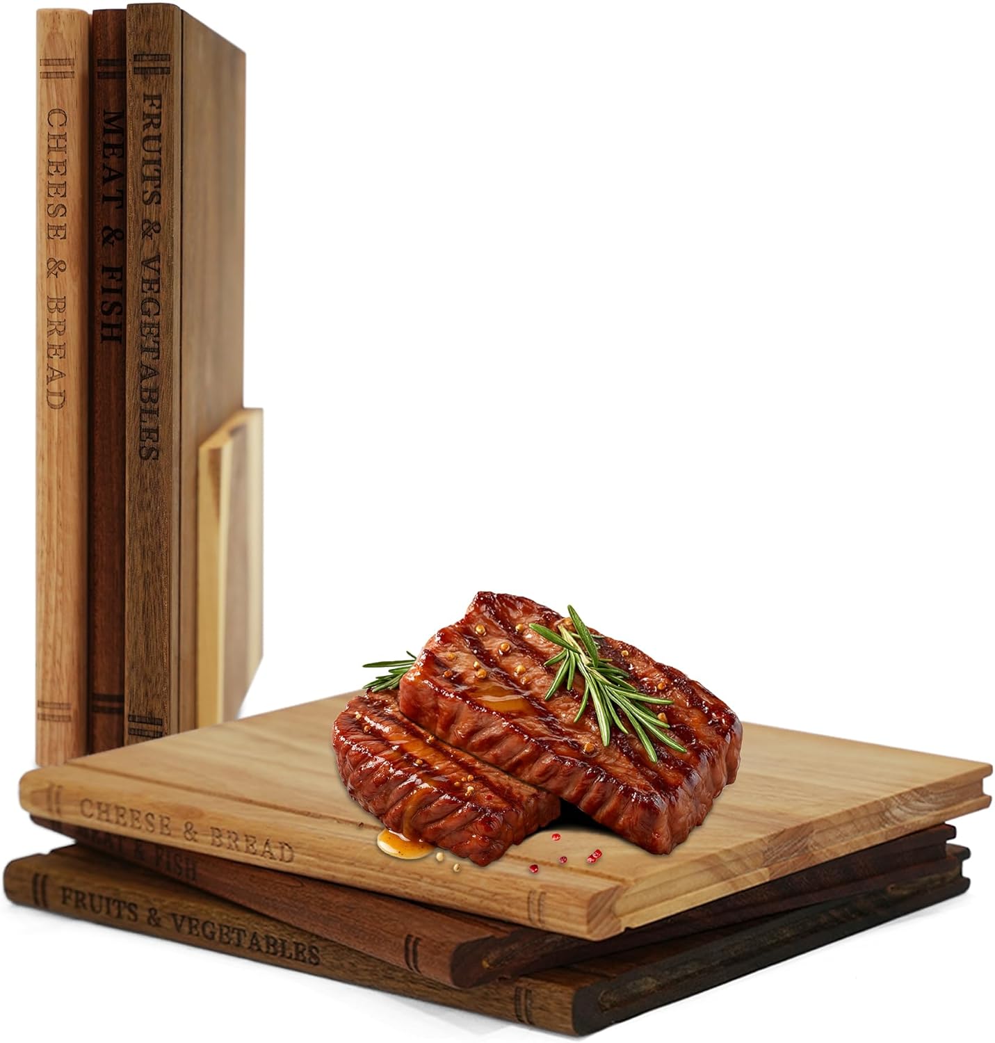 Set Tablas Cortar con Soporte Estilo Libro