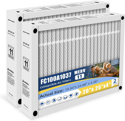 Filtro horno MERV 11 20x25x4 plegable comp Lennox X6673
