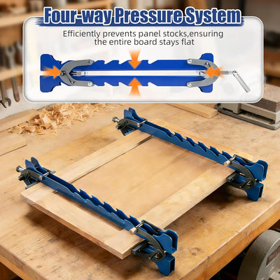 Set 2 Pzas Pinzas Madera 24pulg con Estante 1/2-1-1/2pulg