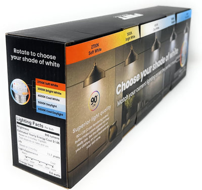 Bombilla LED A19 Blanca Ajustable 60W