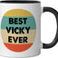 Taza Cerámica Nombre Negro/Blanco