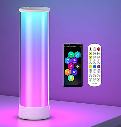 Lámpara mesa RGB LED inalámbrica 12.59pulg 1500lm control remoto