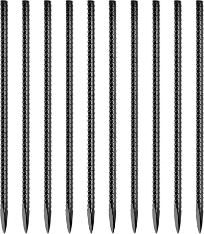 Estacas refuerzo 16pulg metal resistente forma I jardín toldo