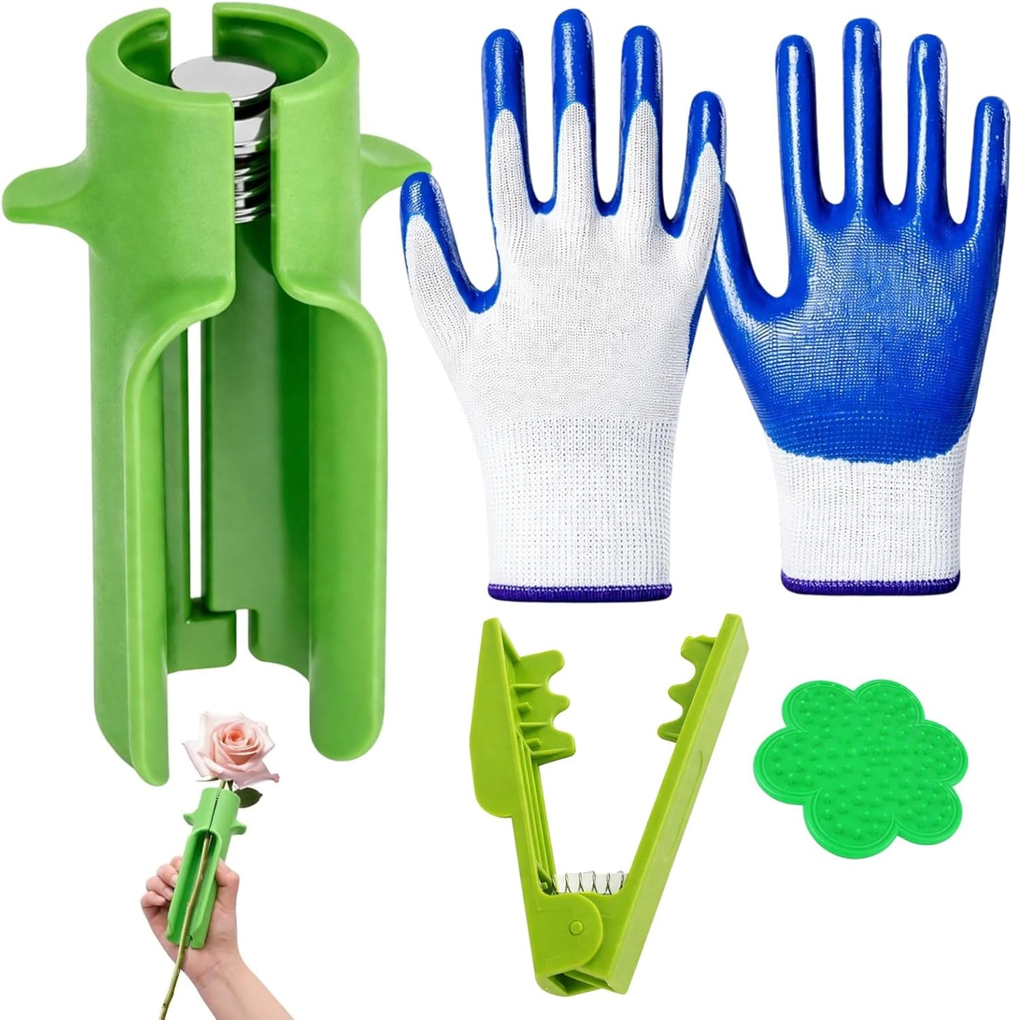 Set 4 Herramientas Pelar Espinas Rosas Jardinería Profesional