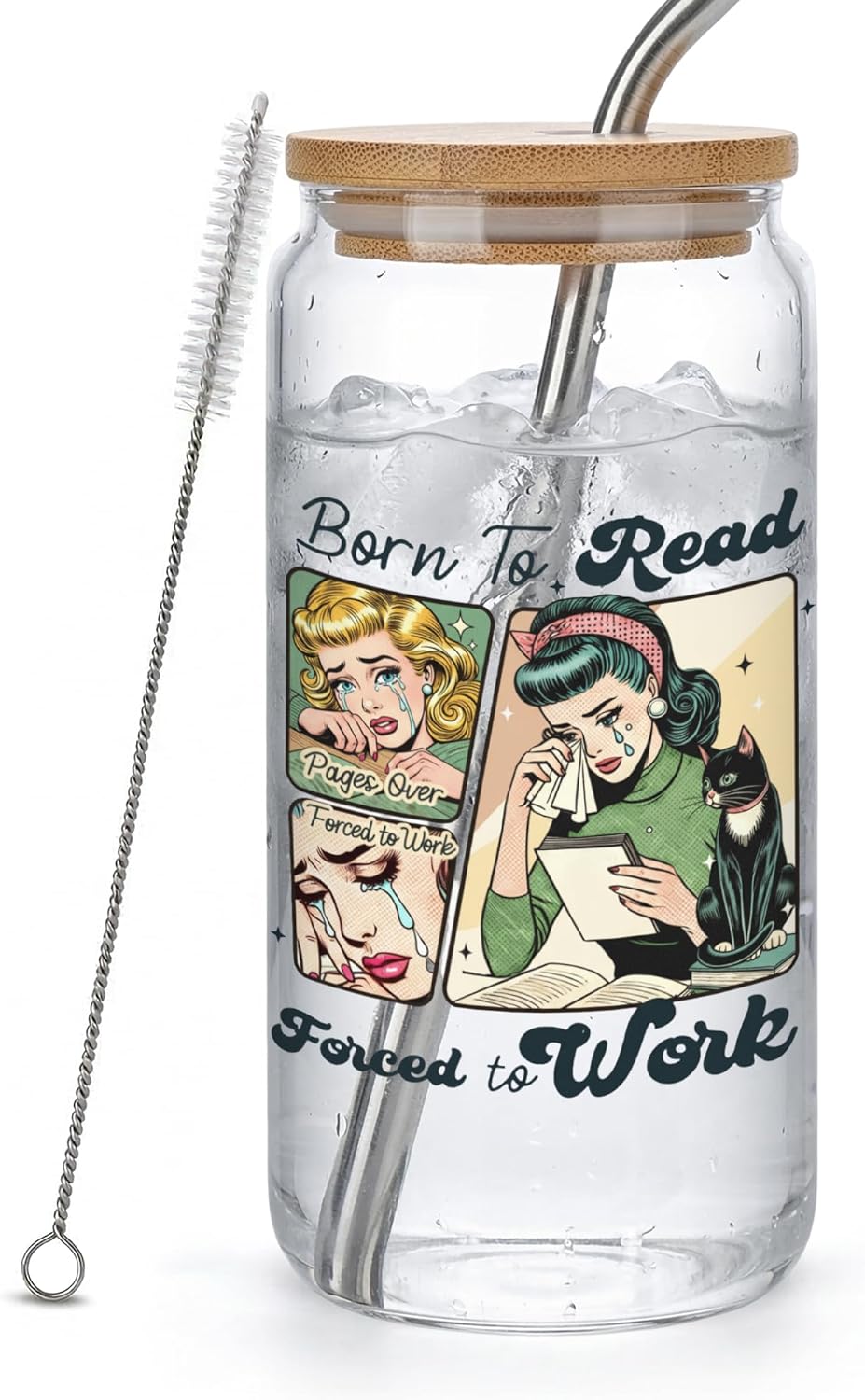 Vaso regalo para lectores y amantes de los libros