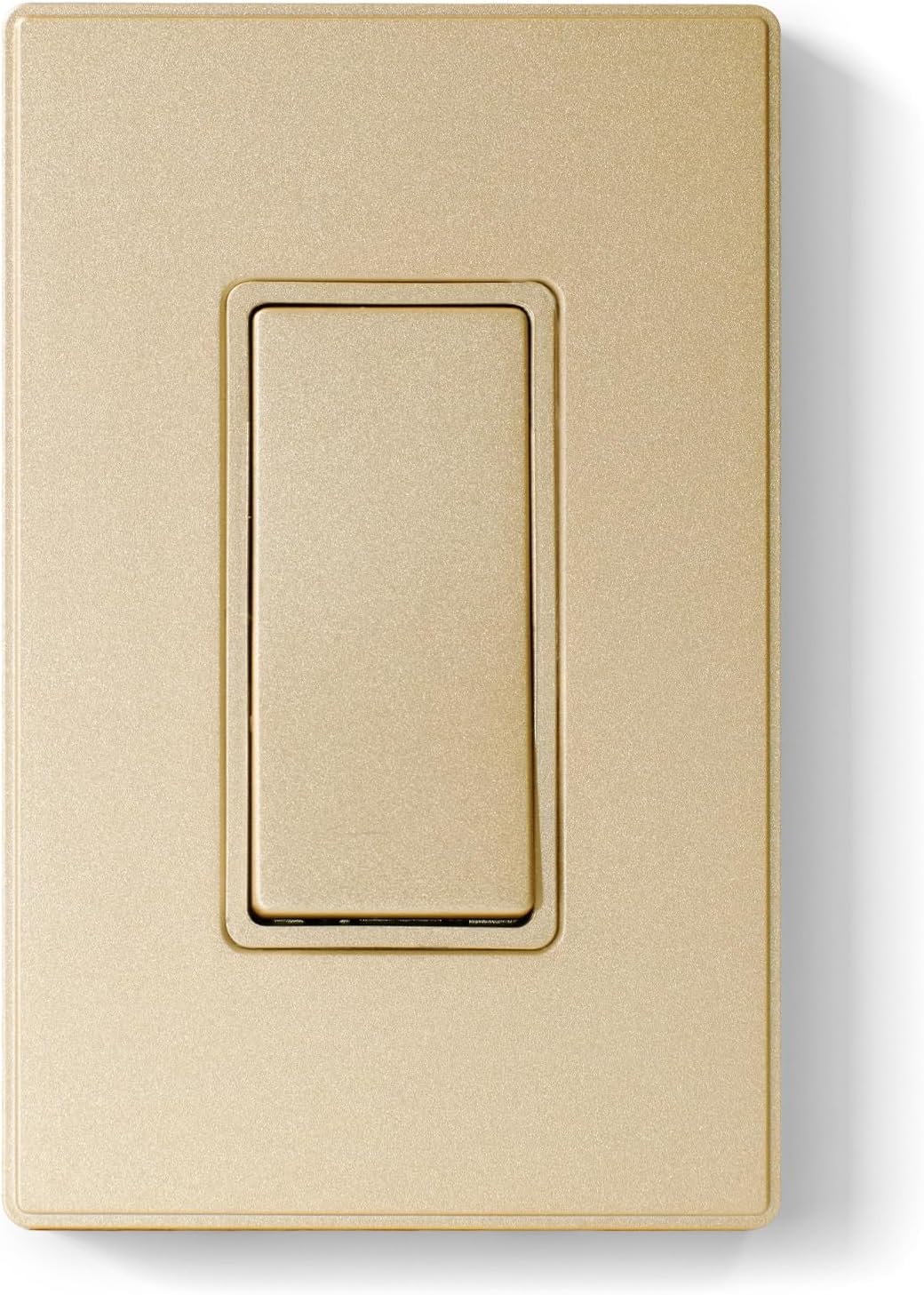 Interruptor basculante dorado 15A 120-277V placa media