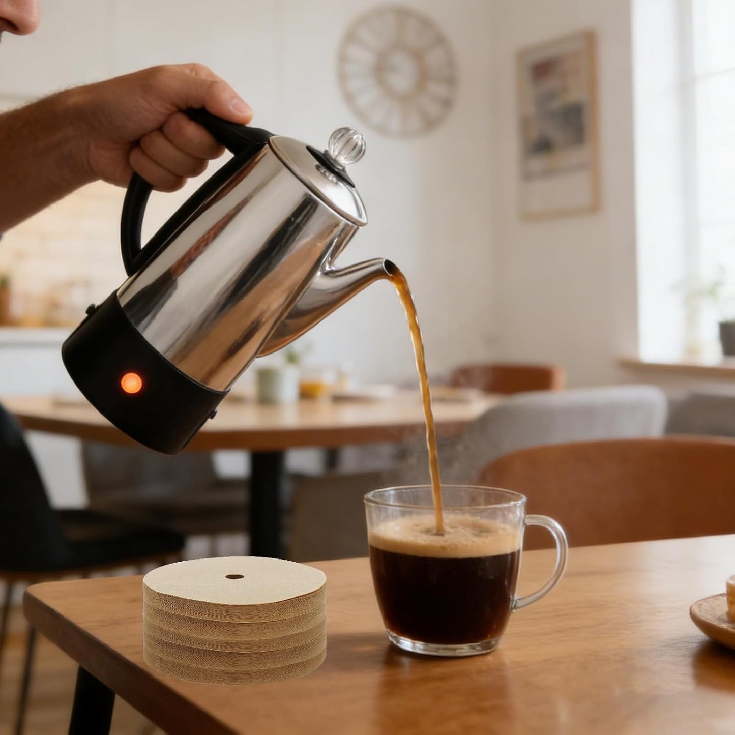 150 Filtros Café Percolador Comp Bozeman Presto 6 Tazas