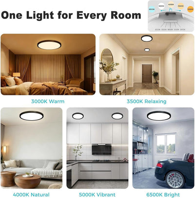 4 Luces LED empotradas 7pulg regulables 5 colores cocina