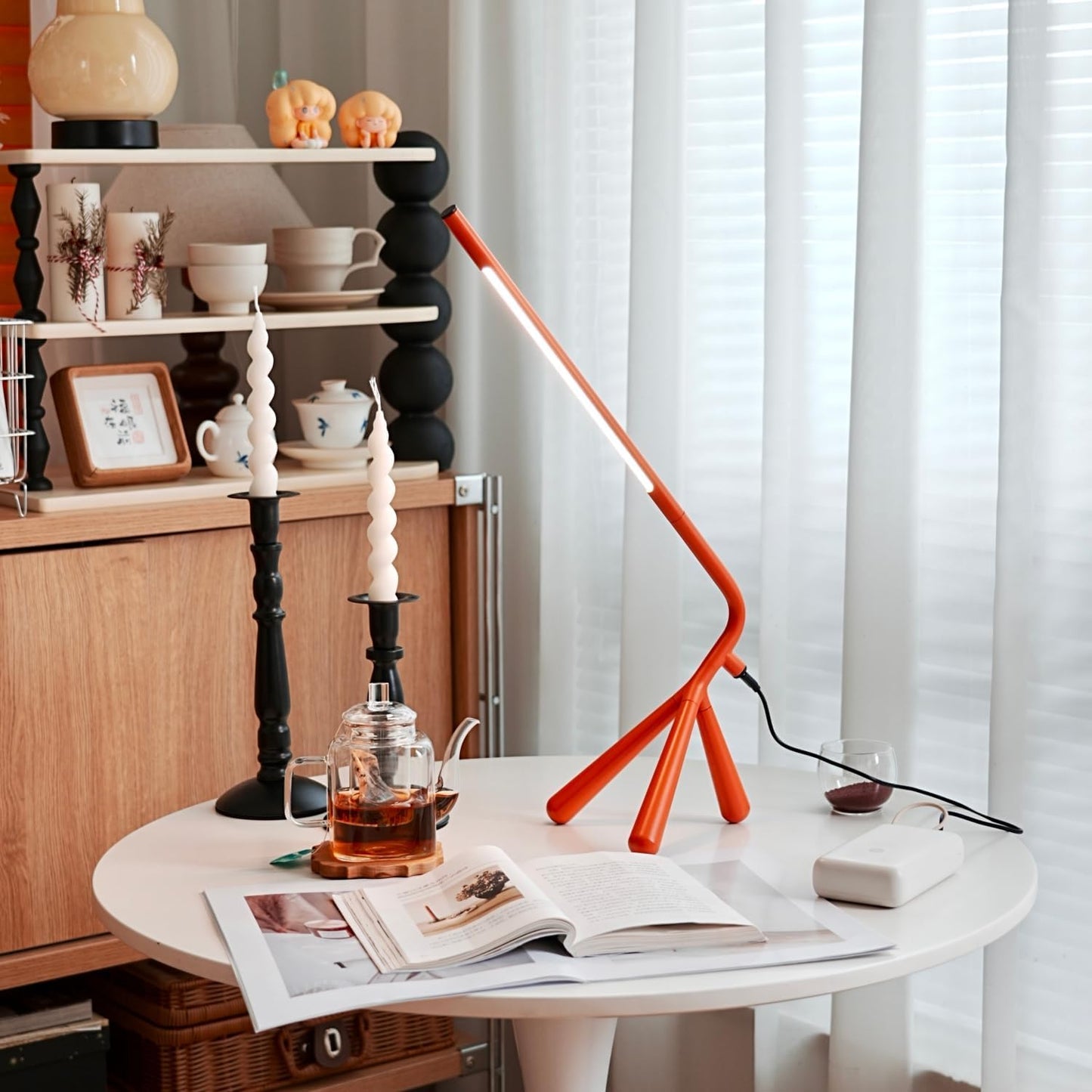 Lámpara LED escritorio USB Type-C regulable para hogar oficina