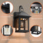 Farol solar pared 2 pzas sensor atardecer amanecer 3 modos