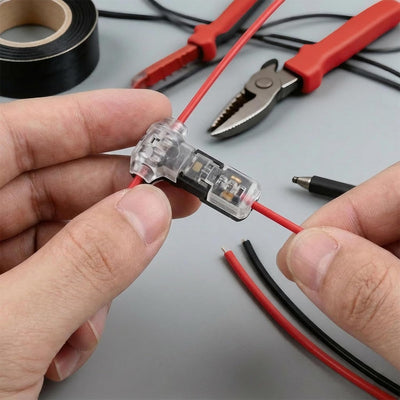 Conectores T 3 vías para cables 18-22 AWG sin pelar