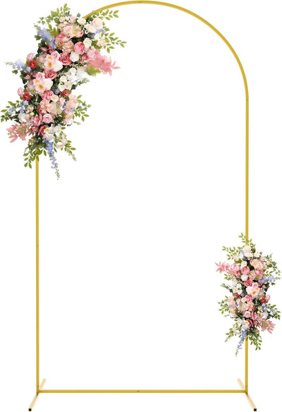 Marco arco metal 7.2ft dorado para boda fiesta decoración