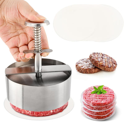 Prensa hamburguesas acero inox 304 ajustable lavavajillas