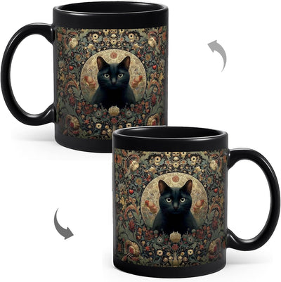 Taza de café con diseño de gatos, regalo para amantes de los gatos