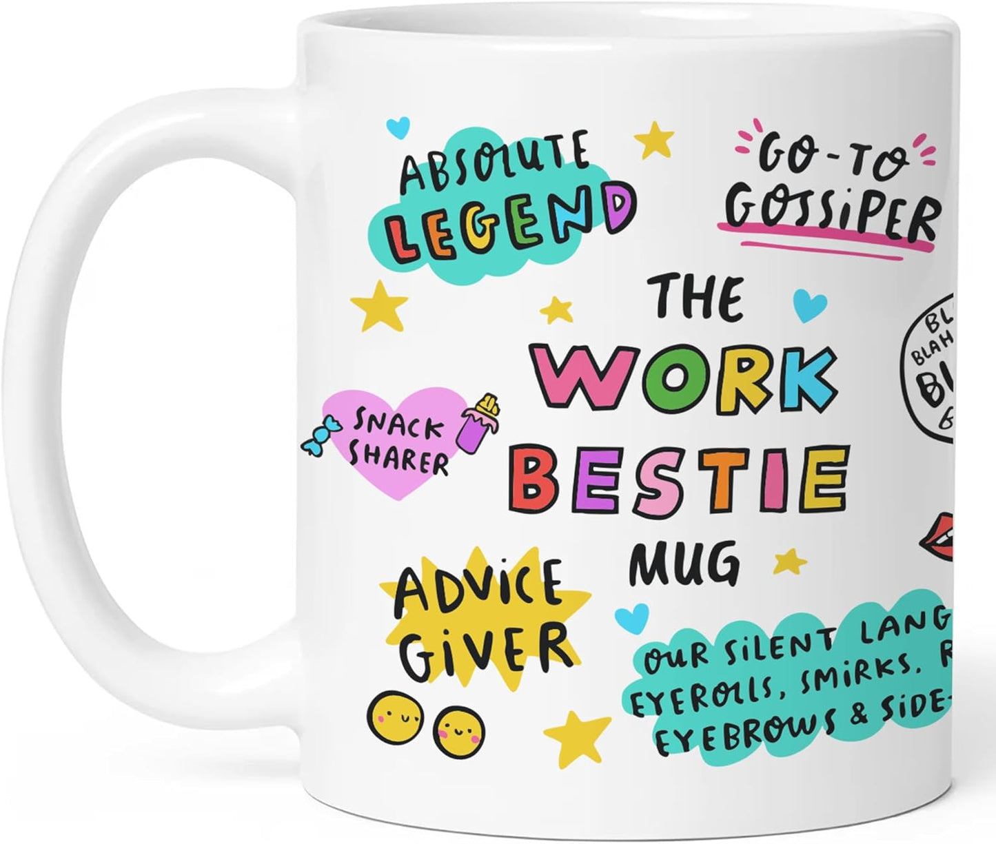 Taza de cerámica para mujer regalo de trabajo y Navidad