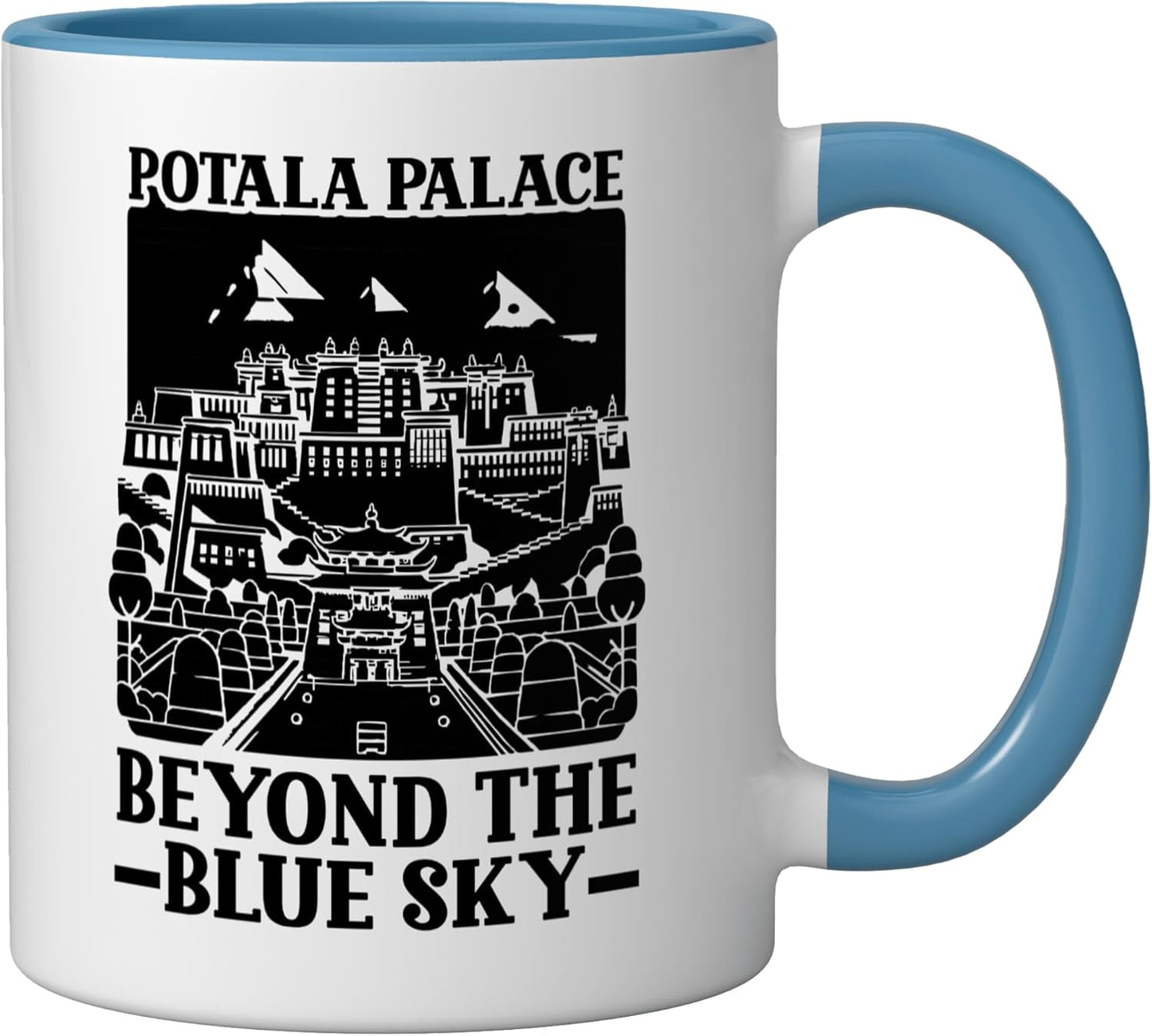 Taza Cerámica Viaje China Azul/Blanco