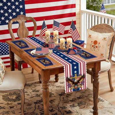 7 caminos de mesa patrióticos para el 4 de Julio y Día de los Caídos