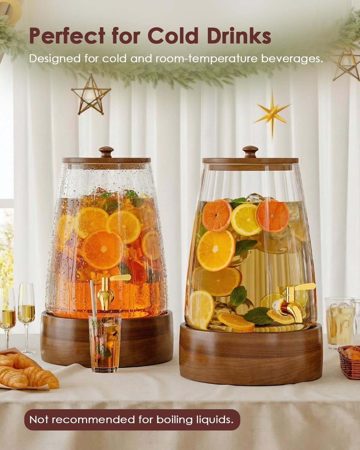 Dispensador bebidas vidrio 2gal espita antifugas