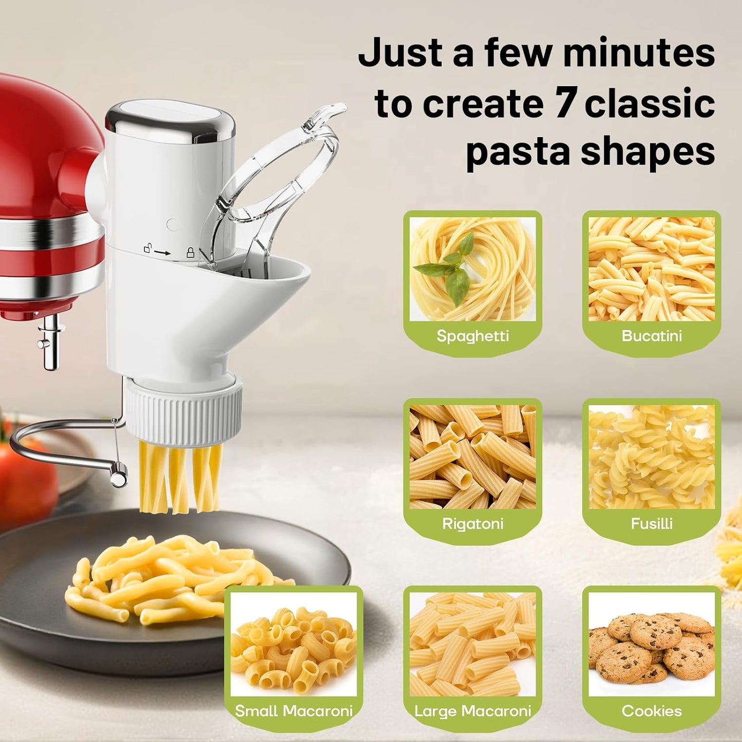 Accesorio prensa pasta KitchenAid 7 platos intercambiables