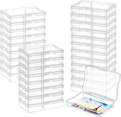 30 Cajas Transparentes Almacenamiento Fotos 4x6pulg