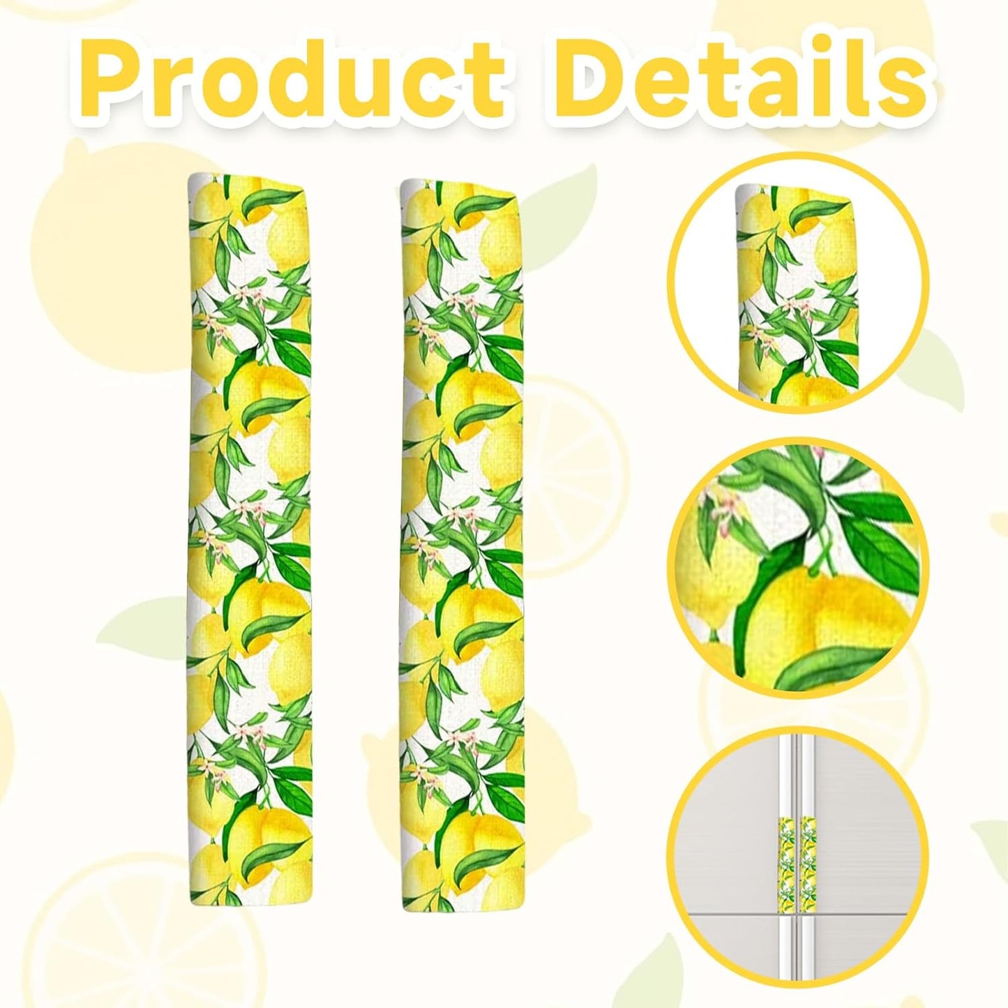 2 Fundas Manija Puerta Nevera Lavables Decorativas