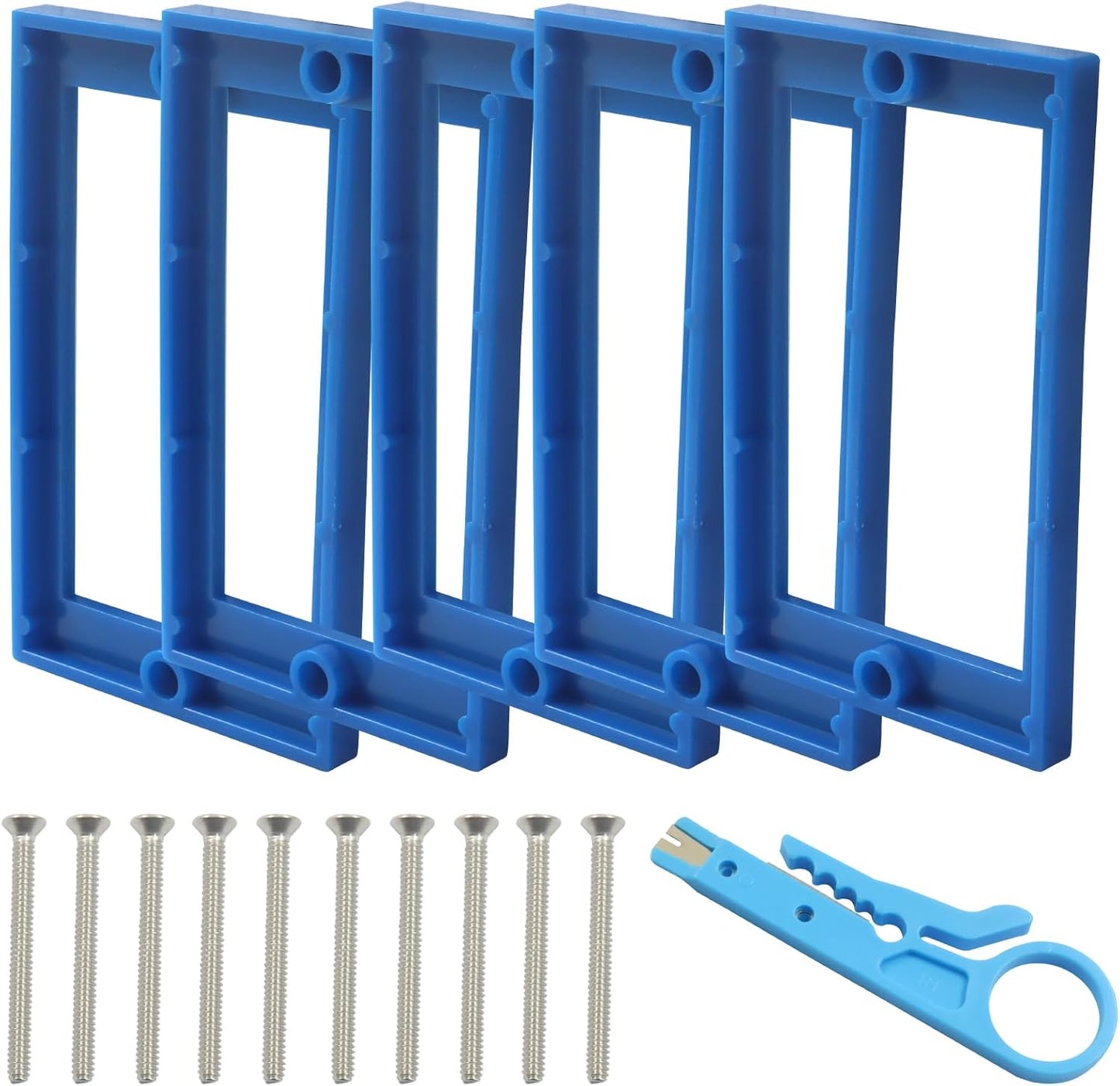 5 Pzas Extensor Caja Toma Corriente Estilo Delgado