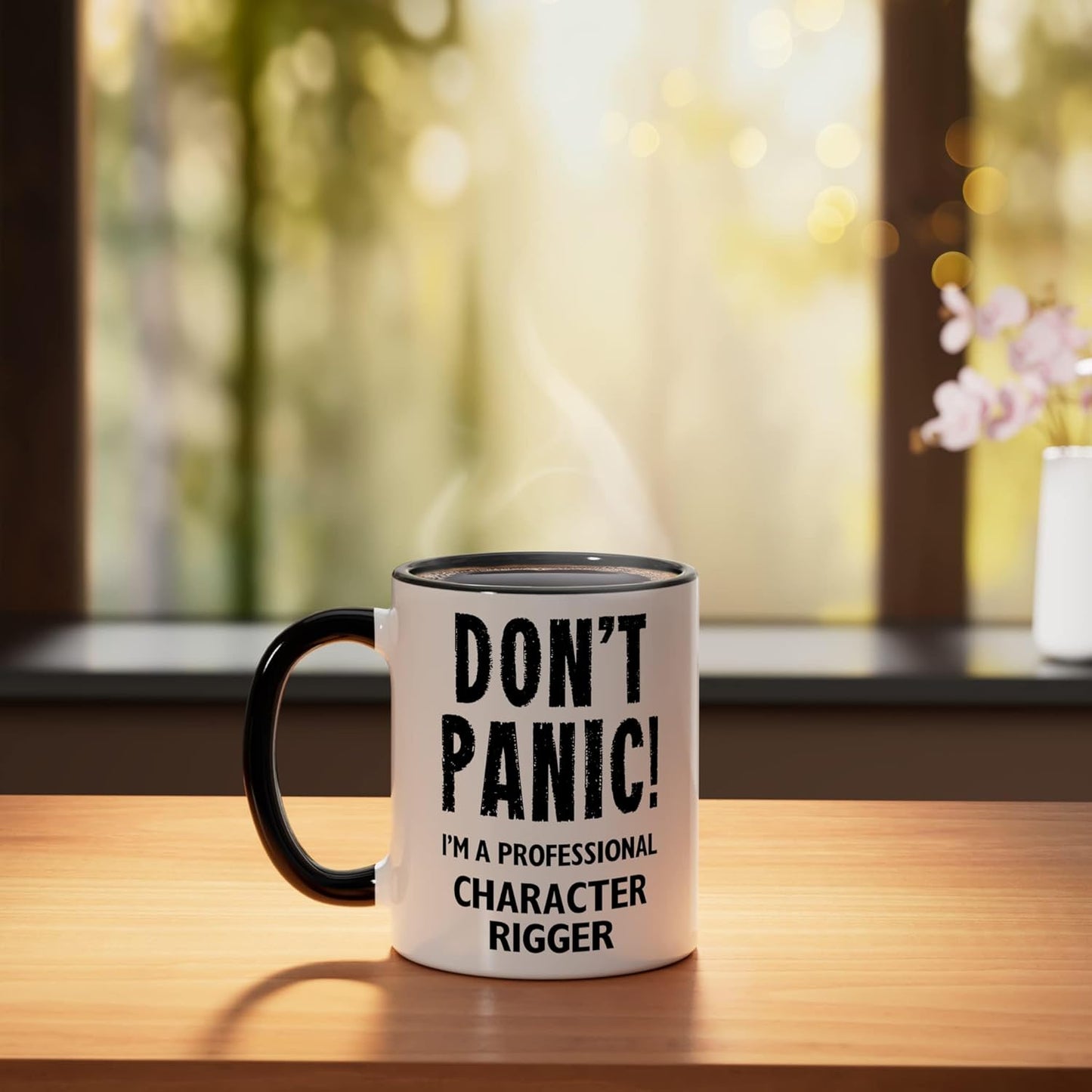 Taza Cerámica Character Rigger Negro/Blanco