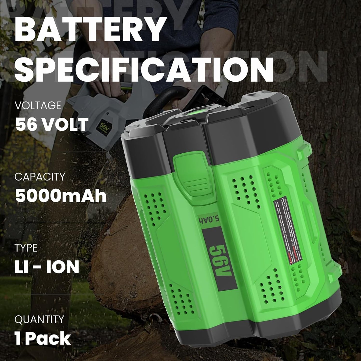 Repuesto batería EGO 56V BA2800T BA4200T