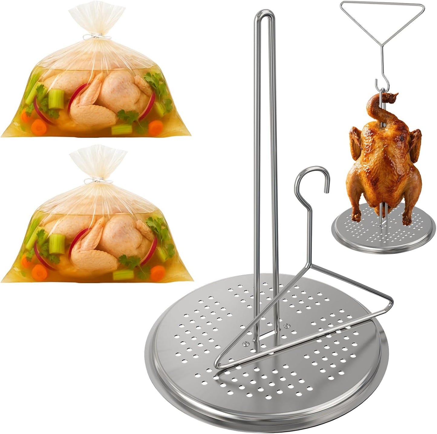 Accesorios freidora pavo acero inox colgador