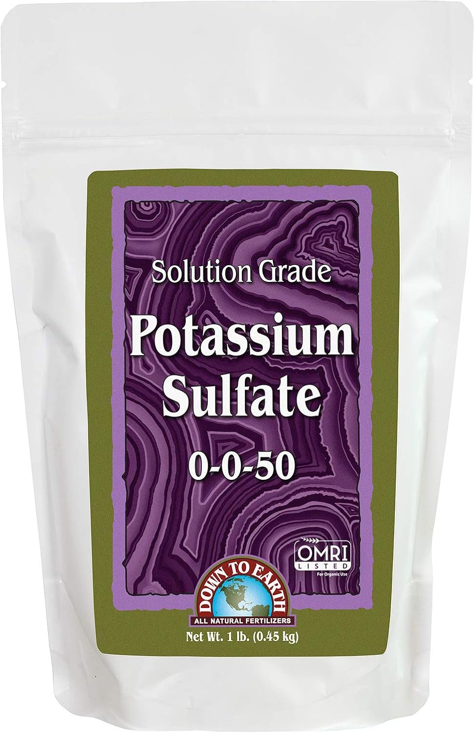 Sulfato potasio grado orgánico malla SOP 200 0-0-50 1lb