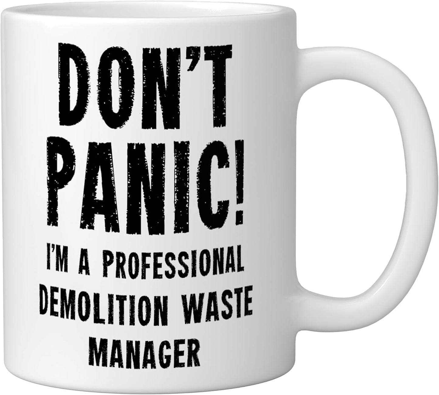 Taza Cerámica para Demoliciones en Blanco