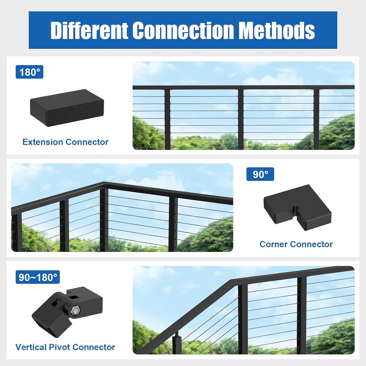 Conector extensión acero inox 5.1x2.2pulg