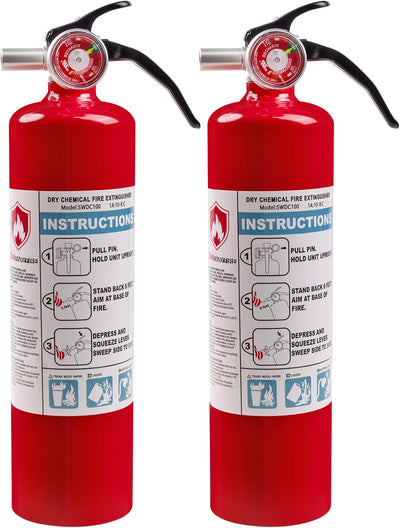 Extintor incendios hogar cocina vehículo 2.5lb pack 2