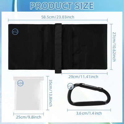 12 Pzas Bolsas Arena para Soporte Telón Toldo