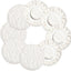 8 Almohadillas Pulido Auto 5-6pulg Forro Polar Blanco