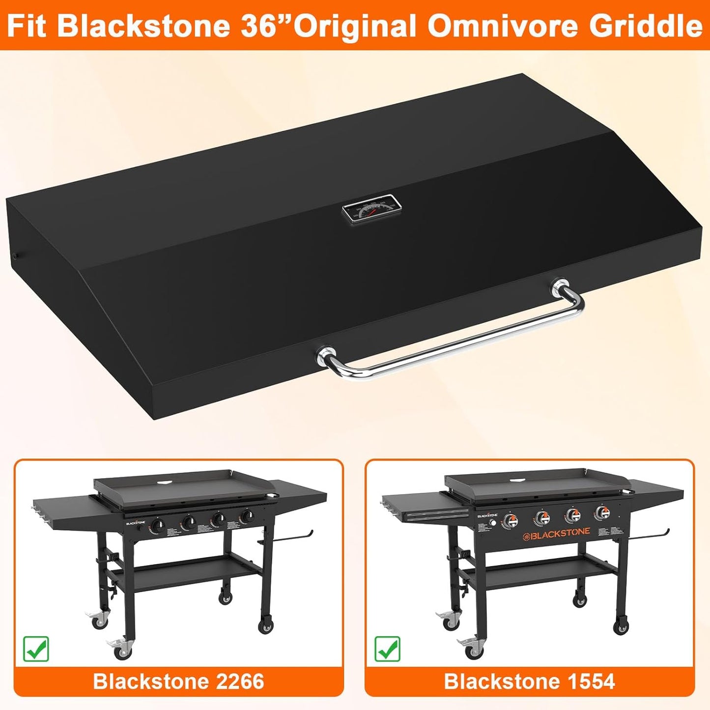 Tapa parrilla Blackstone 36pulg con bisagras