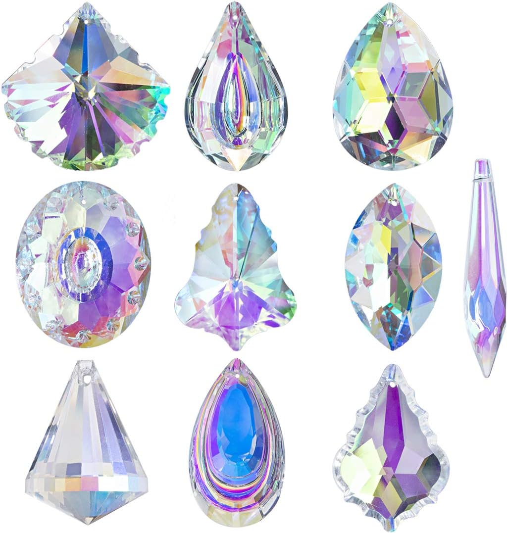 10 Uds. Lámpara colgante cristal gotas suncatcher